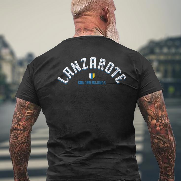 Lanzarote Islas Canarias -Intage Españaiajesacaciones Camiseta Hombre Estampado Espalda Regalos para ancianos