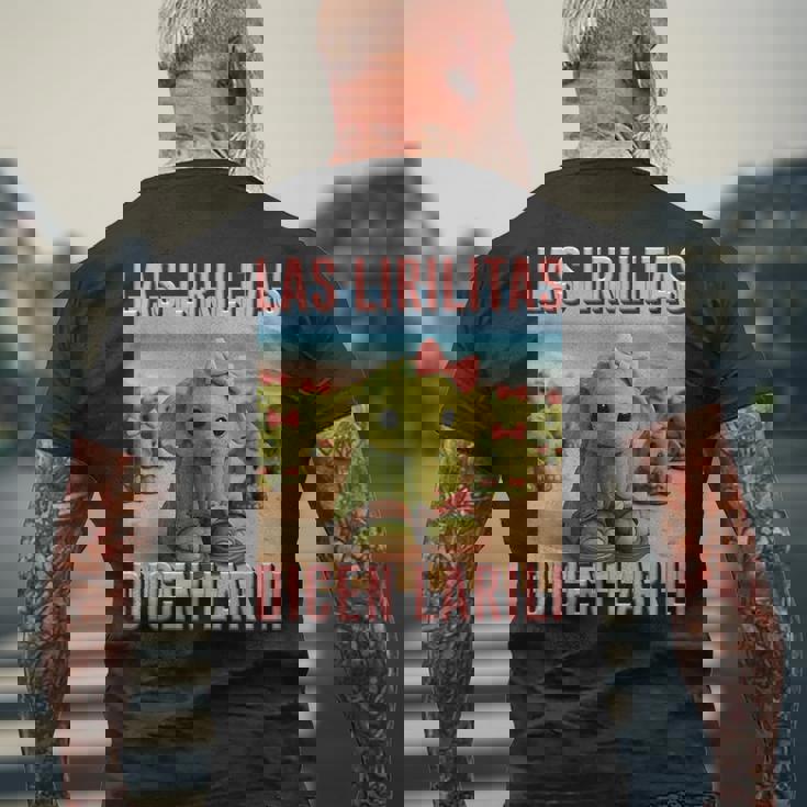 Las Lirilitas Dicen Larili イタリアン ブレイン モンスター Ai キッズ メンズTシャツ バックプリント 高齢者への贈り物