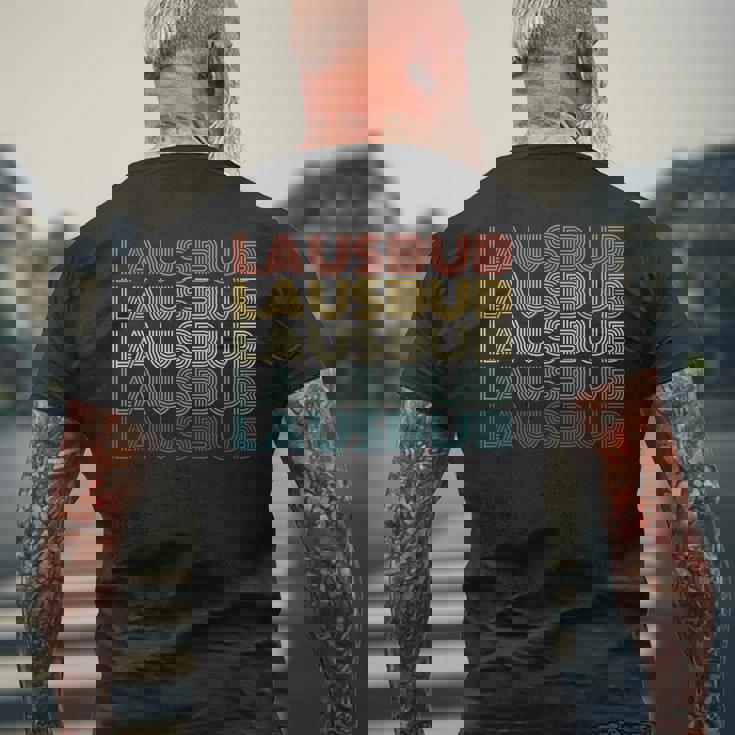 Lausbub ヴィンテージ レトロ バイエルン チロル ギフト メンズTシャツ バックプリント 高齢者への贈り物