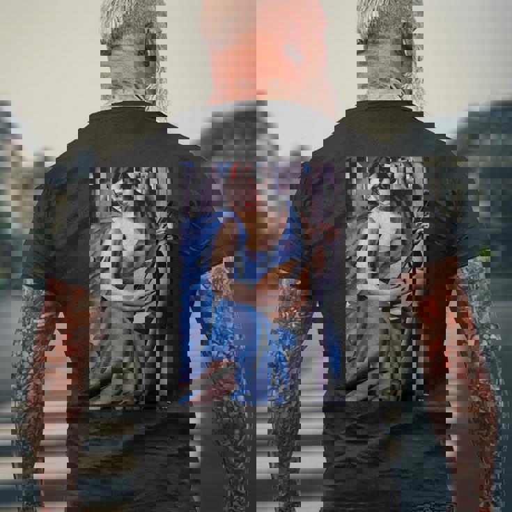 Lempickaによる音楽家の絵画。 メンズTシャツ バックプリント 高齢者への贈り物