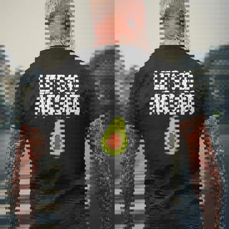 Let's Go アボカドユーモアジョーク ユニセックス アボカド中毒者 メンズTシャツ バックプリント 高齢者への贈り物