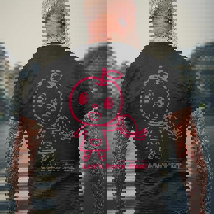 Let's Have Fun メンズTシャツ バックプリント 高齢者への贈り物