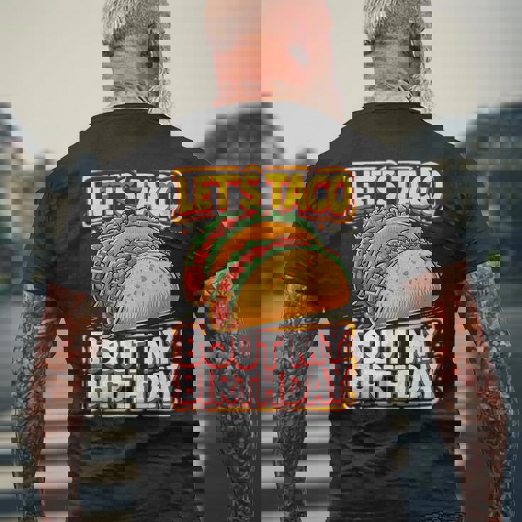 Let's Taco Bout My Birthday シャツ メンズ レディース キッズ タコスパーティー メンズTシャツ バックプリント 高齢者への贈り物