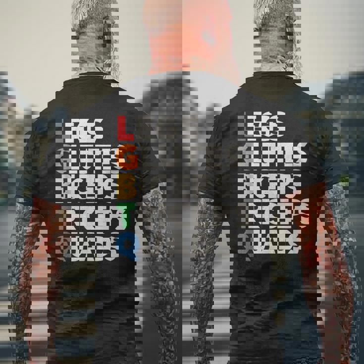 Lgbtq ラッツ 大臀筋 上腕二頭筋 上腕三頭筋 大腿四頭筋 ジム リフティングウェイト メンズTシャツ バックプリント 高齢者への贈り物