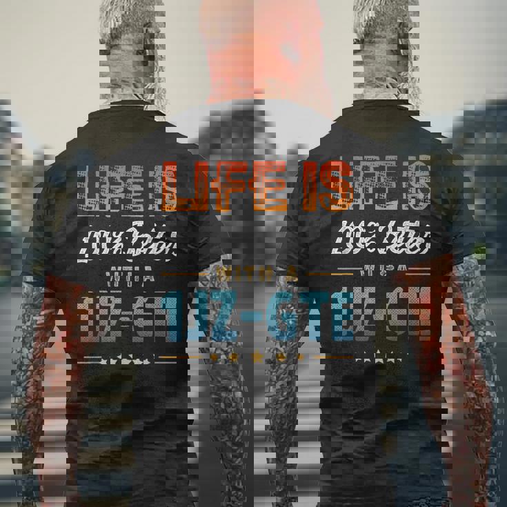 Life Is 100 Percent Better With A 1Jz-Gte メンズTシャツ バックプリント 高齢者への贈り物