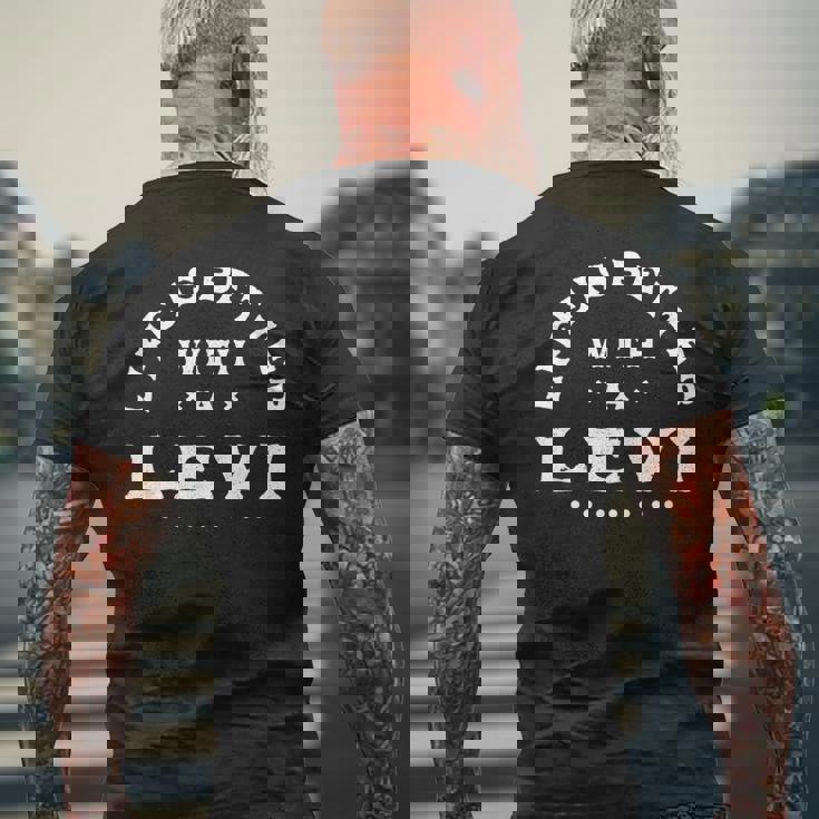 Life Is Better With A Levi Name 面白い皮肉なニックネーム メンズTシャツ バックプリント 高齢者への贈り物