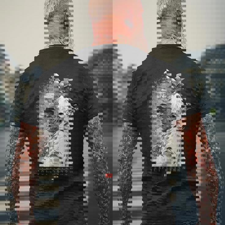 Life Picture Collection _ ジャッキー ロビンソン3 _ 野球 メンズTシャツ バックプリント 高齢者への贈り物