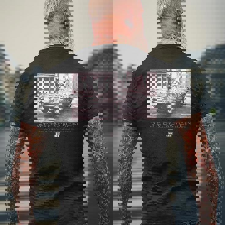 Life Picture Collection _ スティーブ マックイーン4 メンズTシャツ バックプリント 高齢者への贈り物