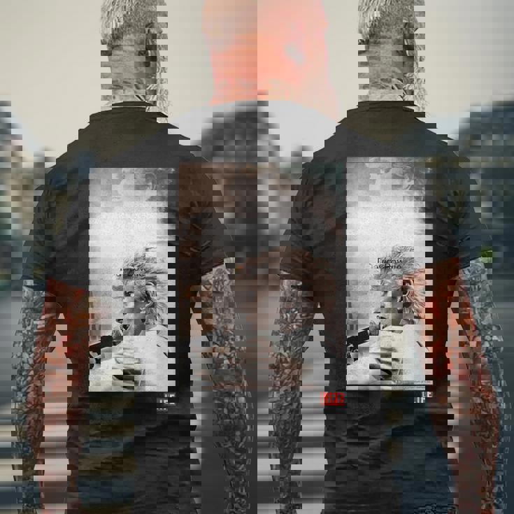 Life Picture Collection _ デヴィッド・ボウイ3 メンズTシャツ バックプリント 高齢者への贈り物