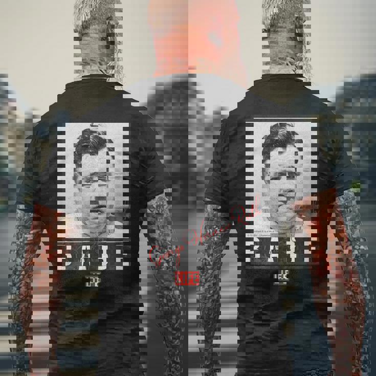 Life Picture Collection _ ベーブ ルース2 _ 野球 メンズTシャツ バックプリント 高齢者への贈り物