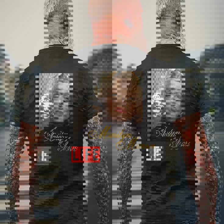 Life Picture Collection _ マリリンモンロー 02 メンズTシャツ バックプリント 高齢者への贈り物