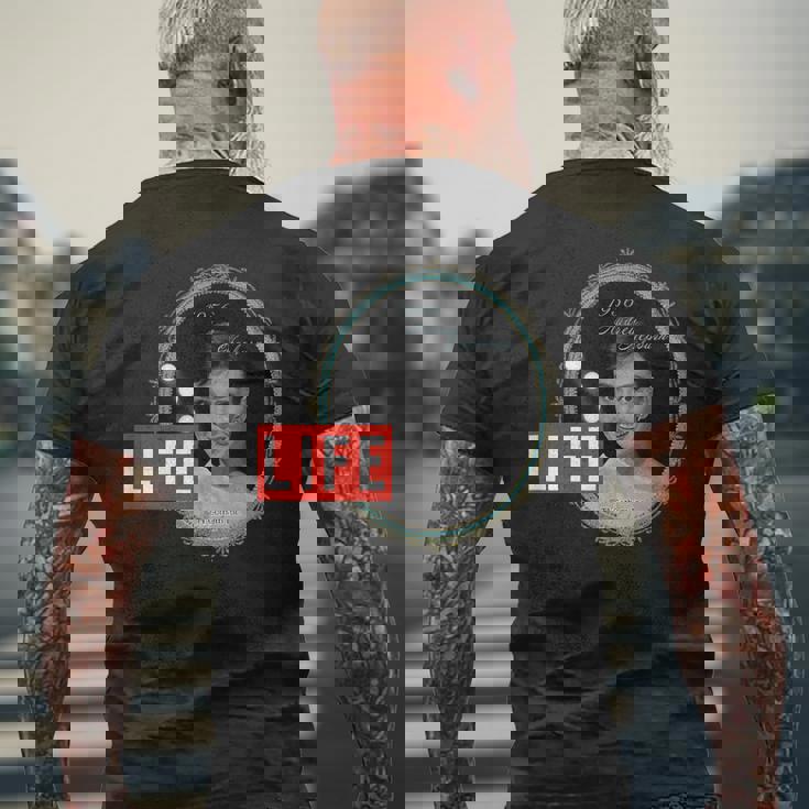 Life Picture Collection オードリー ヘプバーン（2） メンズTシャツ バックプリント 高齢者への贈り物