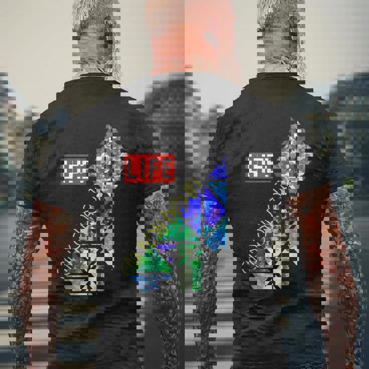 Life Picture Collection ゲーム（３） Can You Do It メンズTシャツ バックプリント 高齢者への贈り物