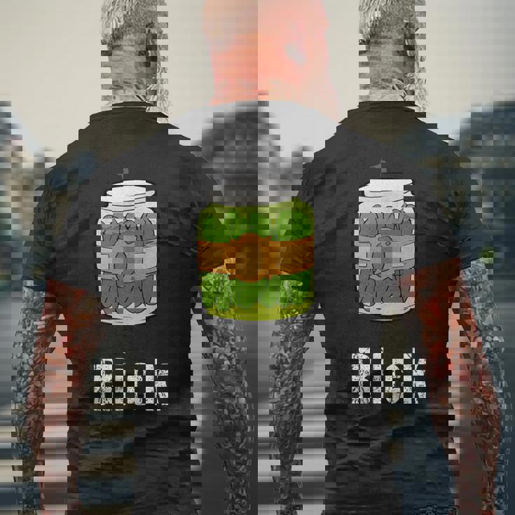 Like Pickle Rick メンズTシャツ バックプリント 高齢者への贈り物