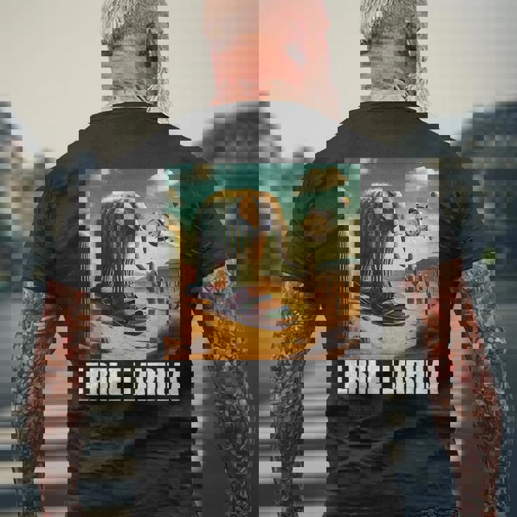 Lirili Larila イタリアのブレインロットミーム メンズTシャツ バックプリント 高齢者への贈り物