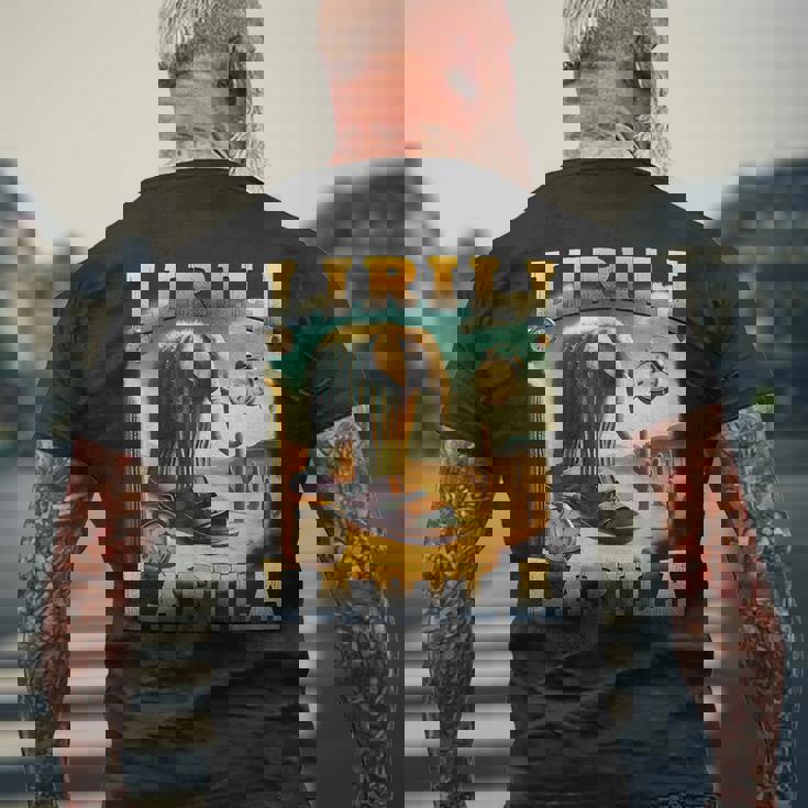 Lirili Larila イタリアンブレインレッドミーム メンズTシャツ バックプリント 高齢者への贈り物