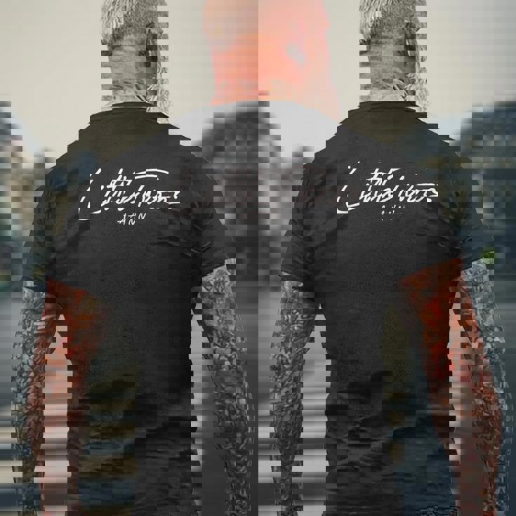 The Littletwoos ザ・リトルトゥース メンズTシャツ バックプリント 高齢者への贈り物