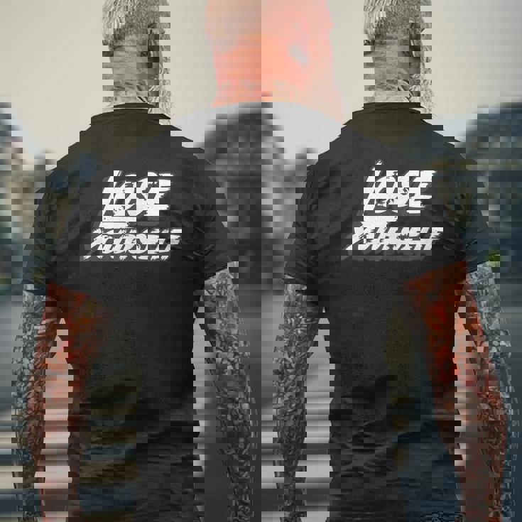 Lose Yourself メンズTシャツ バックプリント 高齢者への贈り物