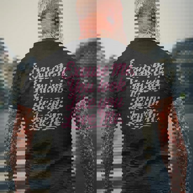 Love バレンタインデー マッチング カップル ギフト メンズTシャツ バックプリント 高齢者への贈り物