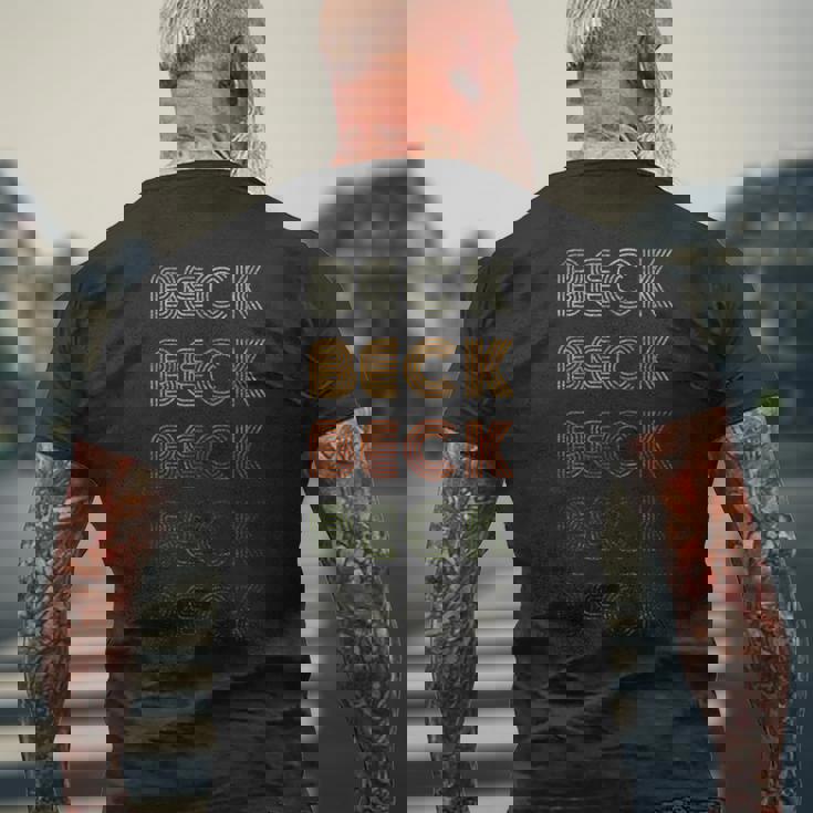 Love Heart Beck グランジ ビンテージスタイル ブラックベック メンズTシャツ バックプリント 高齢者への贈り物