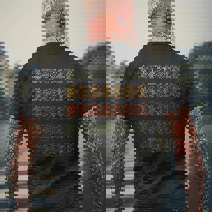 Love Heart Berserk グランジ ビンテージスタイル ブラック ベルセルク メンズTシャツ バックプリント 高齢者への贈り物