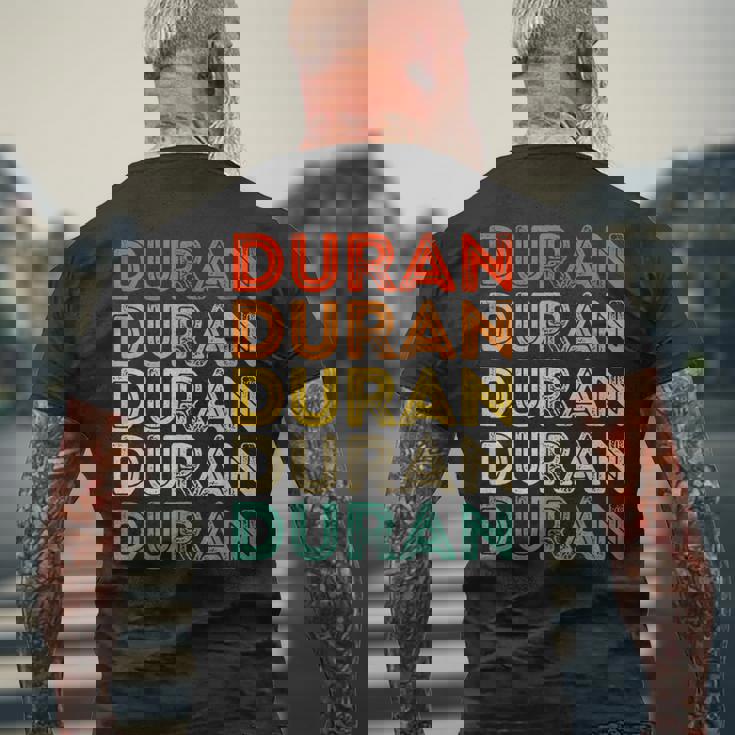 Love Heart Duran ヴィンテージスタイル ブラック デュラン メンズTシャツ バックプリント 高齢者への贈り物