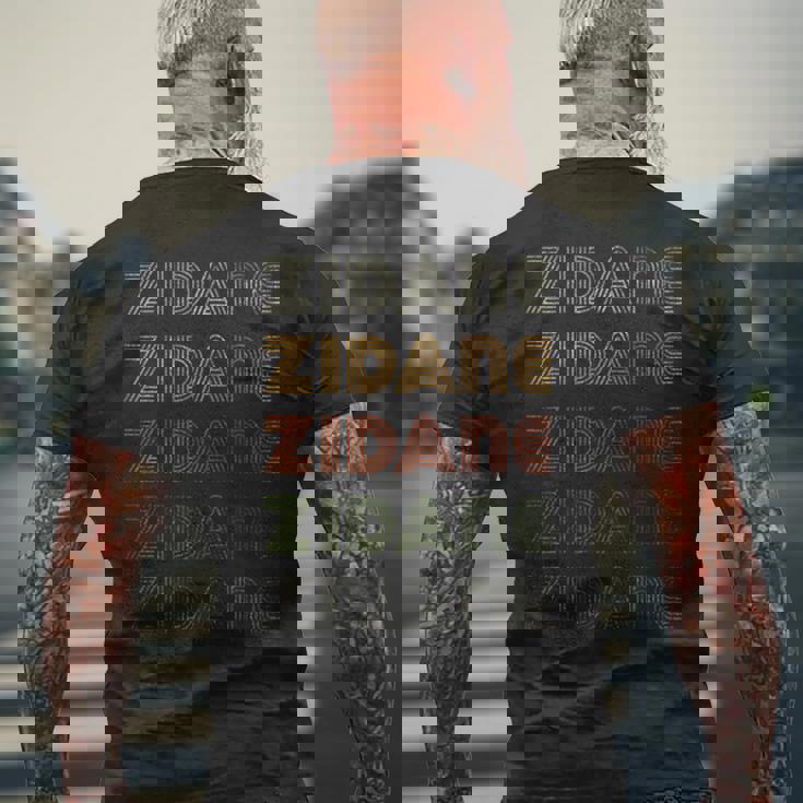 Love Heart Zidane グランジ ビンテージスタイル ブラック ジダン メンズTシャツ バックプリント 高齢者への贈り物