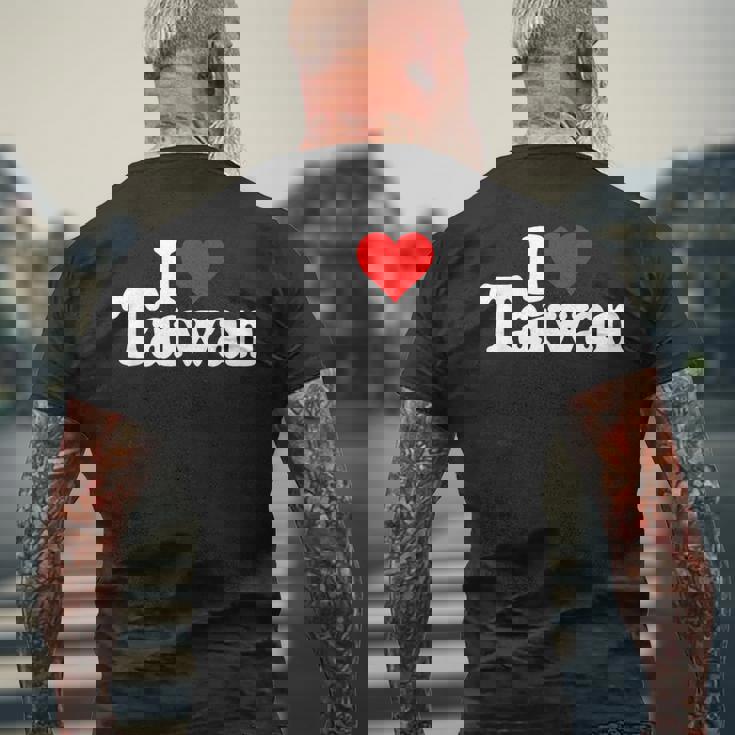 I Love Heart 台湾フォルモサ 台湾文化 メンズTシャツ バックプリント 高齢者への贈り物