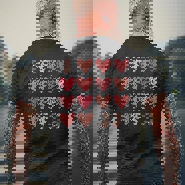 I Love Jj シャツ ハート グルービー パーソナライズ Jj メンズTシャツ バックプリント 高齢者への贈り物