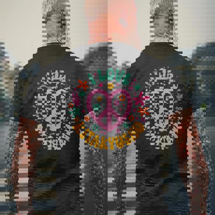 I Love Kitakyushu 北九州大好き メンズTシャツ バックプリント 高齢者への贈り物