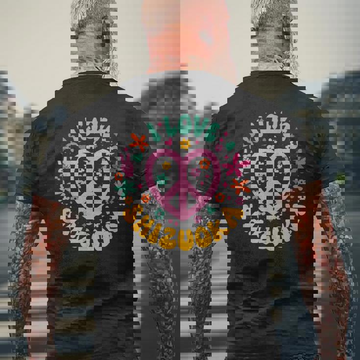 I Lovehizuoka 静岡が大好き メンズTシャツ バックプリント 高齢者への贈り物