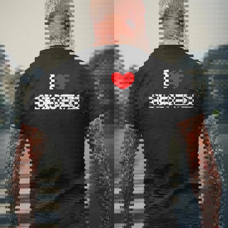 I Lovehohei 私は愛するhohei メンズTシャツ バックプリント 高齢者への贈り物