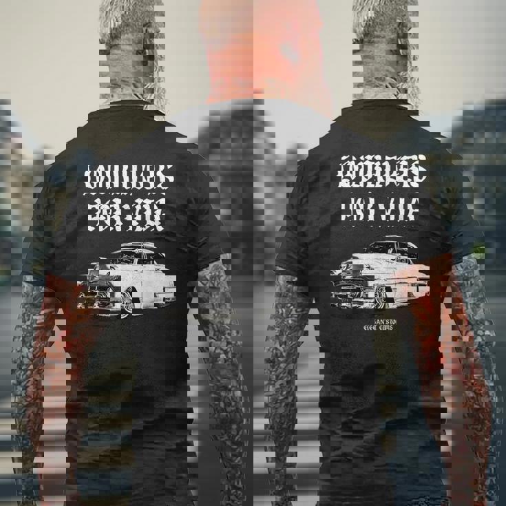 Lowrider's Porida Kustom リードそり ホットロッド マッスルカー メンズTシャツ バックプリント 高齢者への贈り物