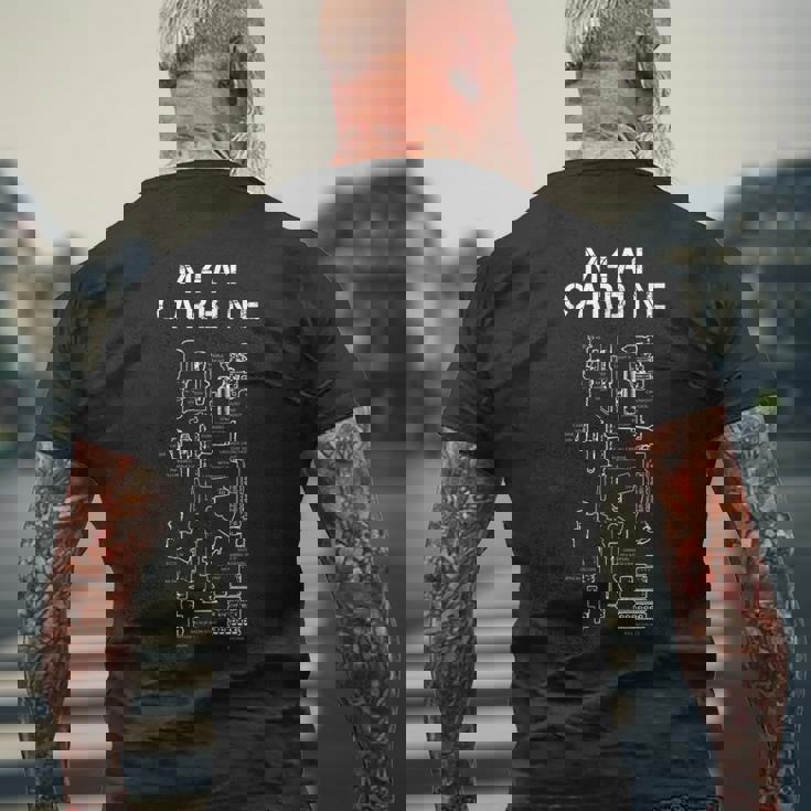 M4 カービン M4 ライフル M4 M4 カービン メンズTシャツ バックプリント 高齢者への贈り物