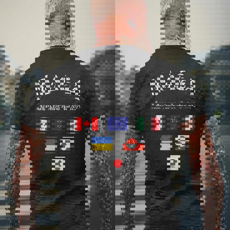 MAGA Make America Go Away メンズTシャツ バックプリント 高齢者への贈り物