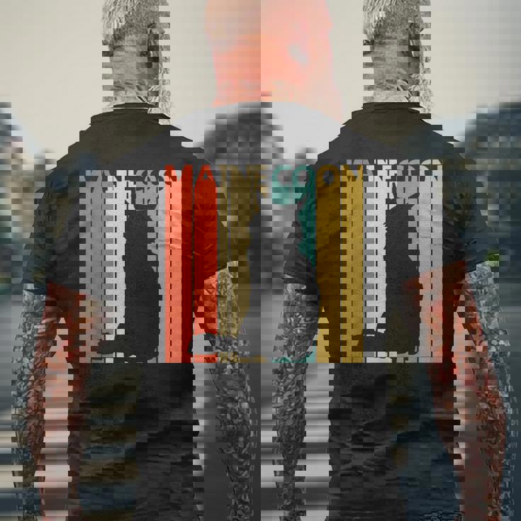 Maine Coon メインクーン メンズTシャツ バックプリント 高齢者への贈り物