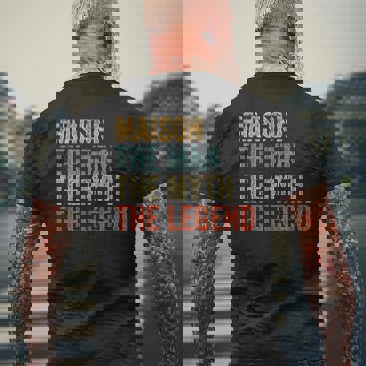 Maison The Man The Myth The Legend メンズTシャツ バックプリント 高齢者への贈り物