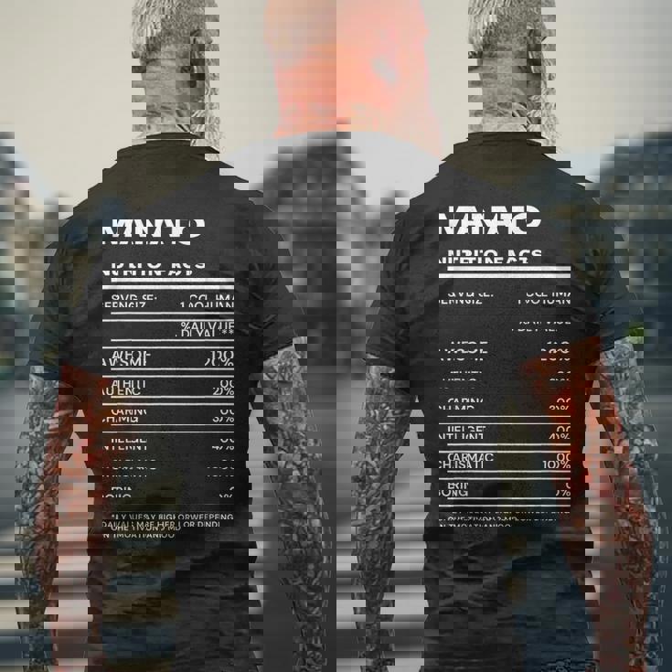 Manato 栄養成分表示 メンズTシャツ バックプリント 高齢者への贈り物