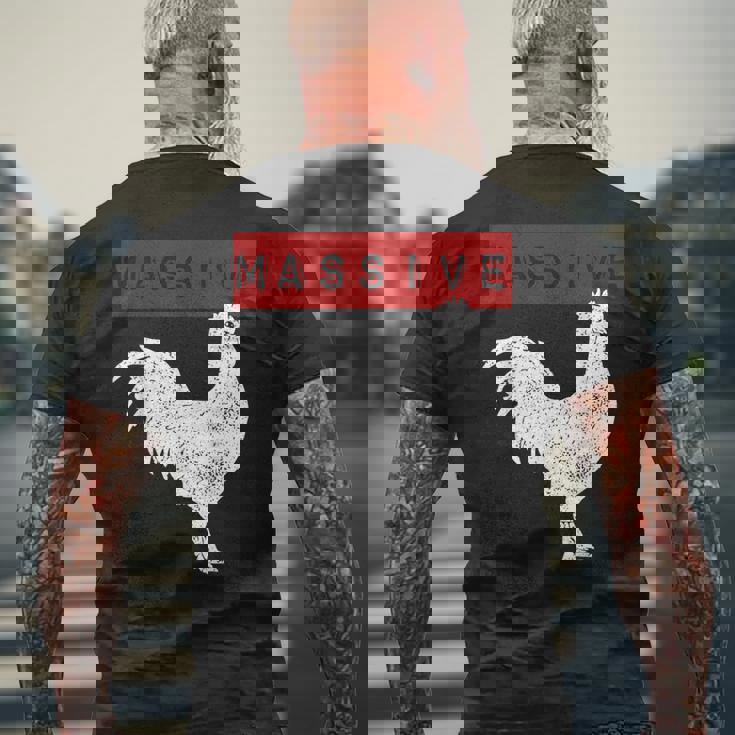 Massive Cock Big Dick Energy メンズTシャツ バックプリント 高齢者への贈り物