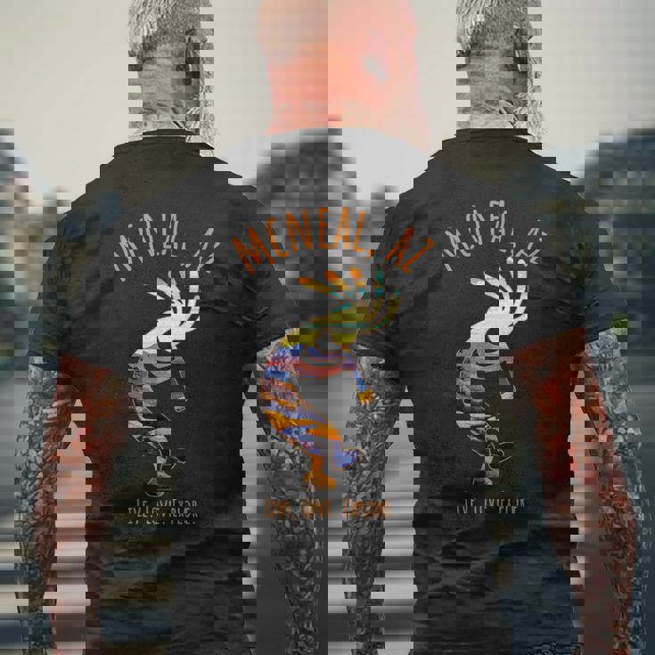 Mcneal アリゾナ Usa ダンシング ココペリ 南西部デザイン メンズTシャツ バックプリント 高齢者への贈り物