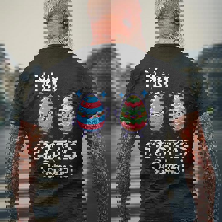 Mein Erstes Osterei かわいいイースターエッグでハッピーイースター メンズTシャツ バックプリント 高齢者への贈り物