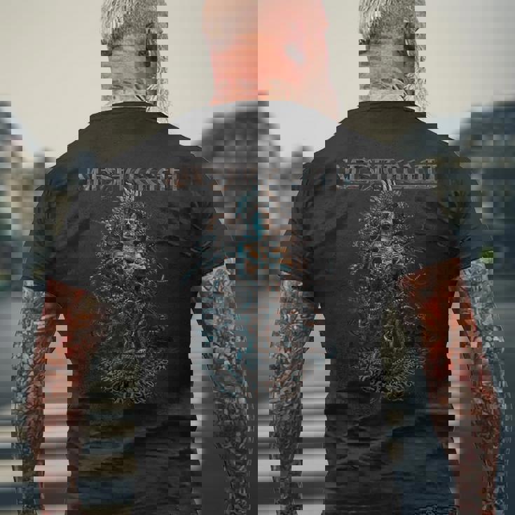 Meshuggah グラフィックデザインギフト Meshuggahファンへのメンズギフト。 メンズTシャツ バックプリント 高齢者への贈り物