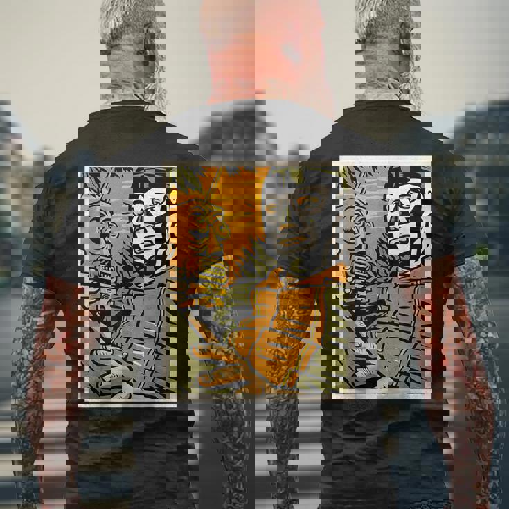 Mex-Art デーモンブルルチャリブレ メキシカンレスラーレジェンド メンズTシャツ バックプリント 高齢者への贈り物