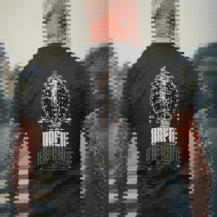 Micropenis Club President メンズTシャツ バックプリント 高齢者への贈り物