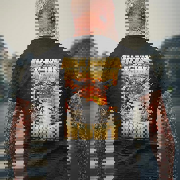 Milk Make My Tammy Hurt Cow Meme メンズTシャツ バックプリント 高齢者への贈り物