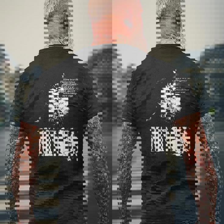 Mingus Jazz Wisdom ベーシスト ミュージシャン メンズTシャツ バックプリント 高齢者への贈り物