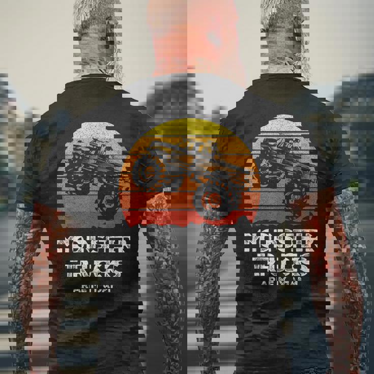 Monster Trucks Are My Jam シャツ モンスタートラック 面白い エンジン メンズTシャツ バックプリント 高齢者への贈り物