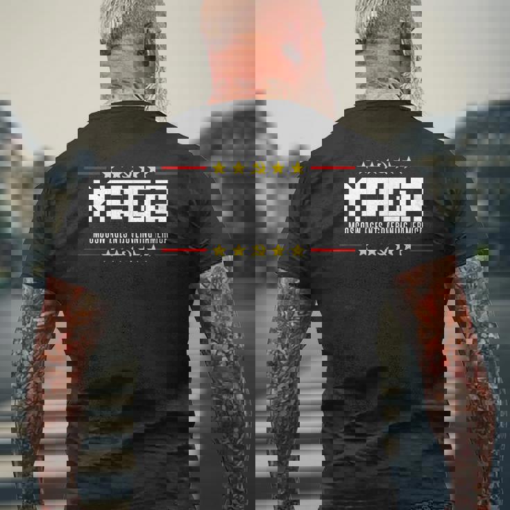 Moscow Agents Maga パロディ メンズTシャツ バックプリント 高齢者への贈り物