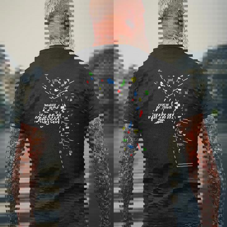 My Kind Of Playground ボルダリングとロッククライミング メンズTシャツ バックプリント 高齢者への贈り物