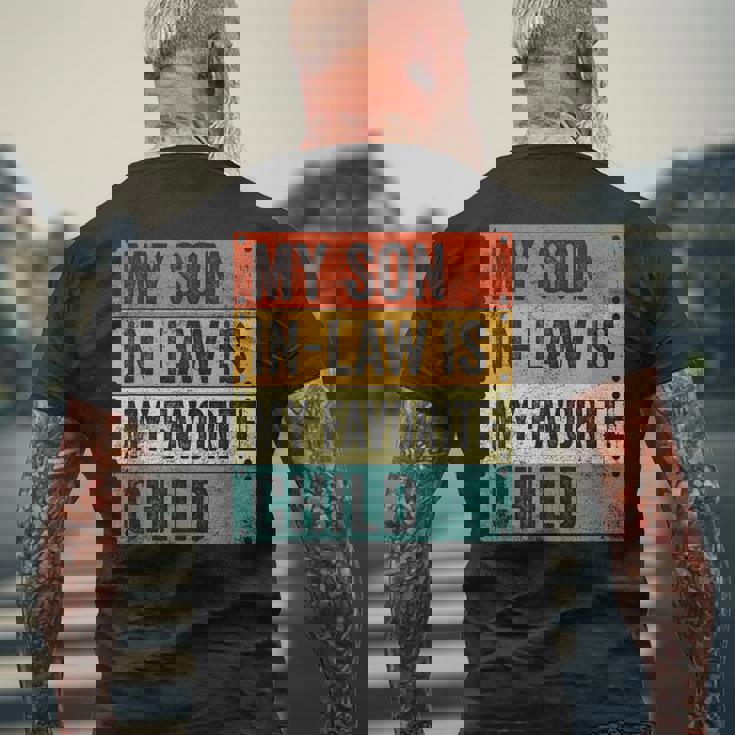 Myon In Law Is My Favorite Child 父の日 メンズTシャツ バックプリント 高齢者への贈り物